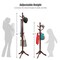 Adjustable Height Free Standing Wooden Coat Rack Tree Perfect for Any Room